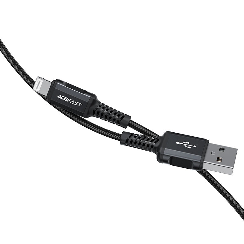 Acefast kabel MFI USB - Lightning 1,8m, 2,4A czarny (C4-02 A Black) – zdjęcie 4