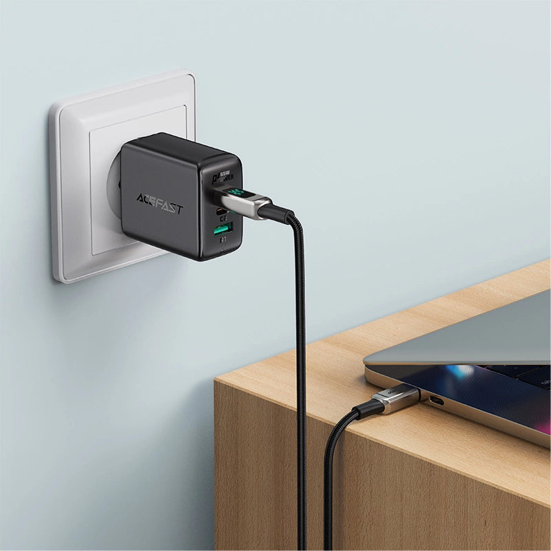 Acefast kabel MFI USB Typ C - Lightning 1,2m, 30W, 3A czarny (C6-01 Black) – zdjęcie 6