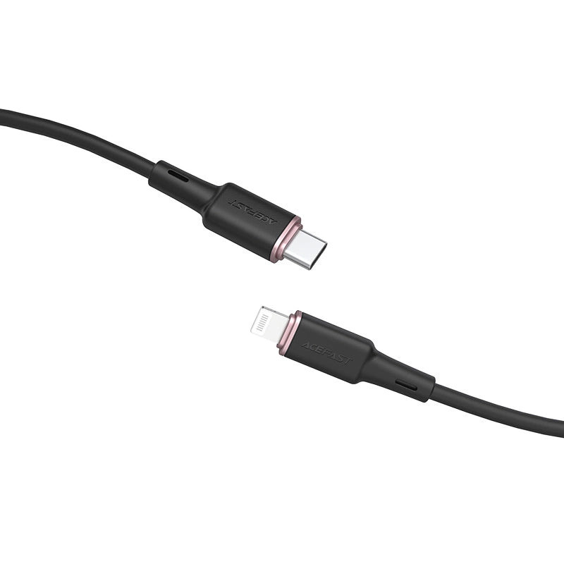 Acefast kabel MFI USB Typ C - Lightning 1,2m, 30W, 3A czarny (C2-01 black) – zdjęcie 2