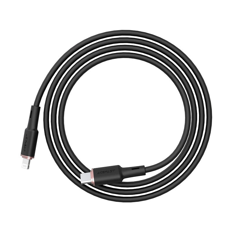 Acefast kabel MFI USB Typ C - Lightning 1,2m, 30W, 3A czarny (C2-01 black) – zdjęcie 3