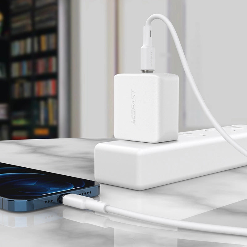 Acefast kabel MFI USB Typ C - Lightning 1,2m, 30W, 3A czarny (C2-01 black) – zdjęcie 6