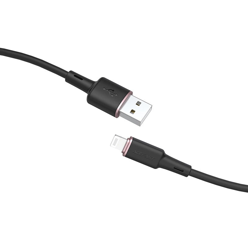 Acefast kabel MFI USB - Lightning 1,2m, 2,4A czarny (C2-02 black) – zdjęcie 2