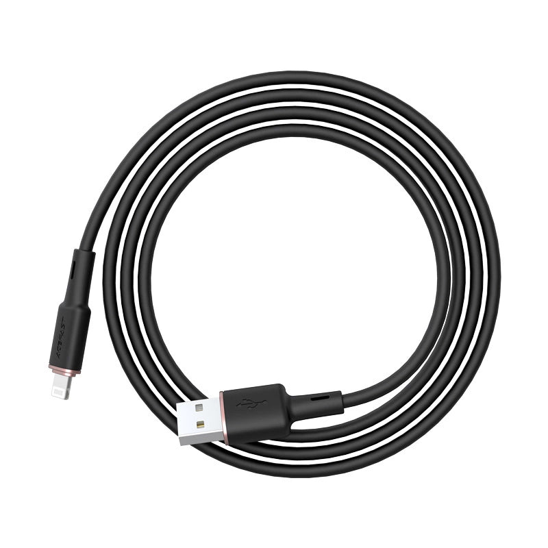 Acefast kabel MFI USB - Lightning 1,2m, 2,4A czarny (C2-02 black) – zdjęcie 3