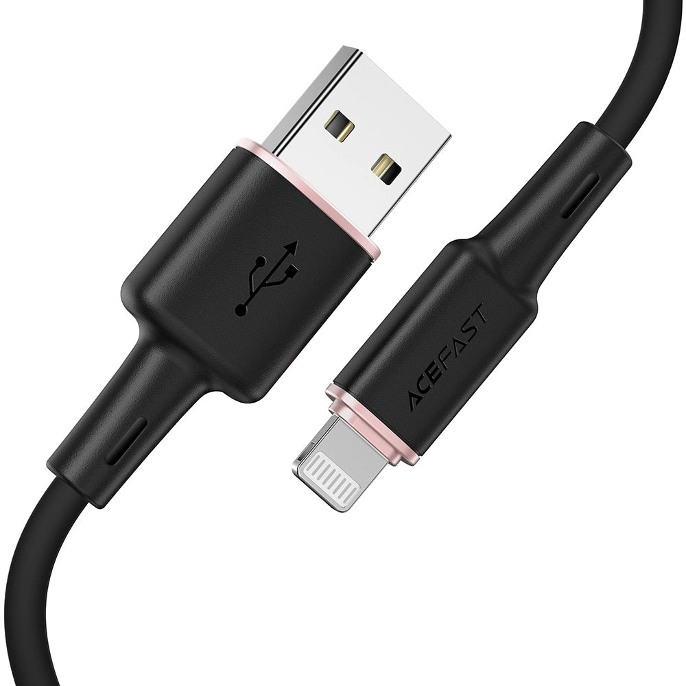 Acefast kabel MFI USB - Lightning 1,2m, 2,4A czarny (C2-02 black) – zdjęcie 9