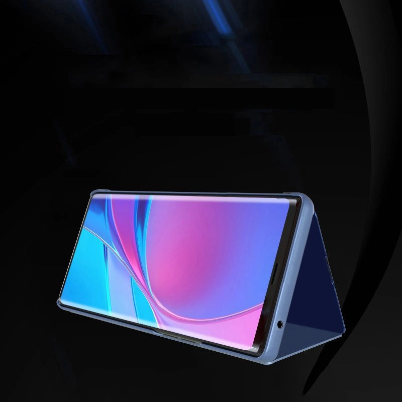 Clear View Case futerał etui z klapką Samsung Galaxy A03s (166,5) niebieski – zdjęcie 2