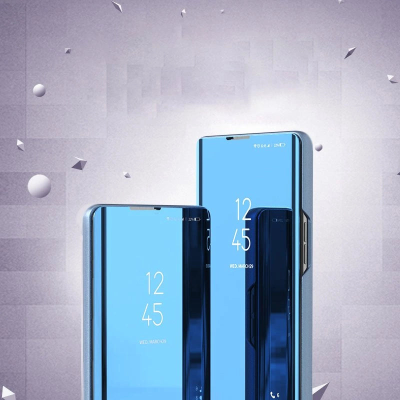 Clear View Case futerał etui z klapką Samsung Galaxy A03s (166,5) niebieski – zdjęcie 3