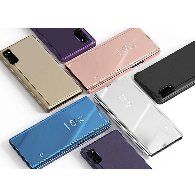 Clear View Case futerał etui z klapką Samsung Galaxy A03s (166,5) niebieski – zdjęcie 4