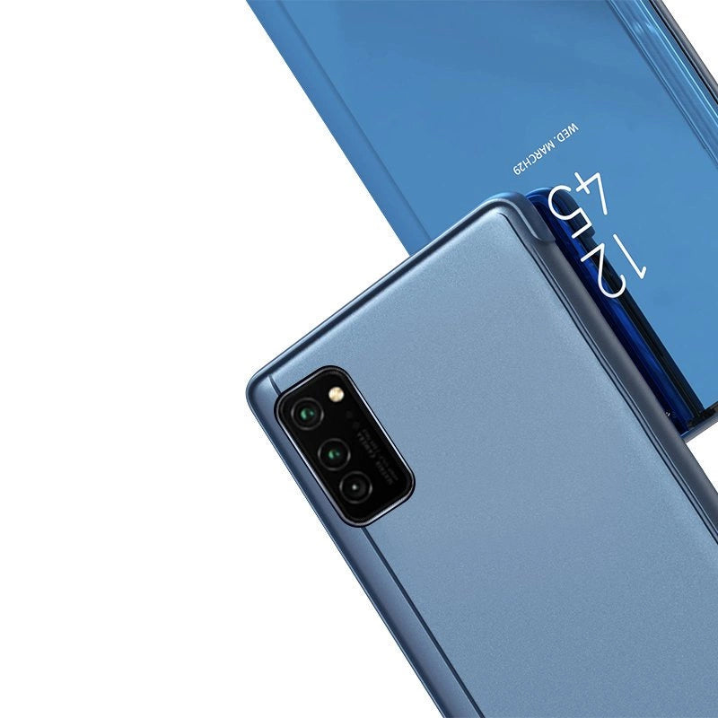 Clear View Case futerał etui z klapką Samsung Galaxy A03s (166,5) niebieski – zdjęcie 7