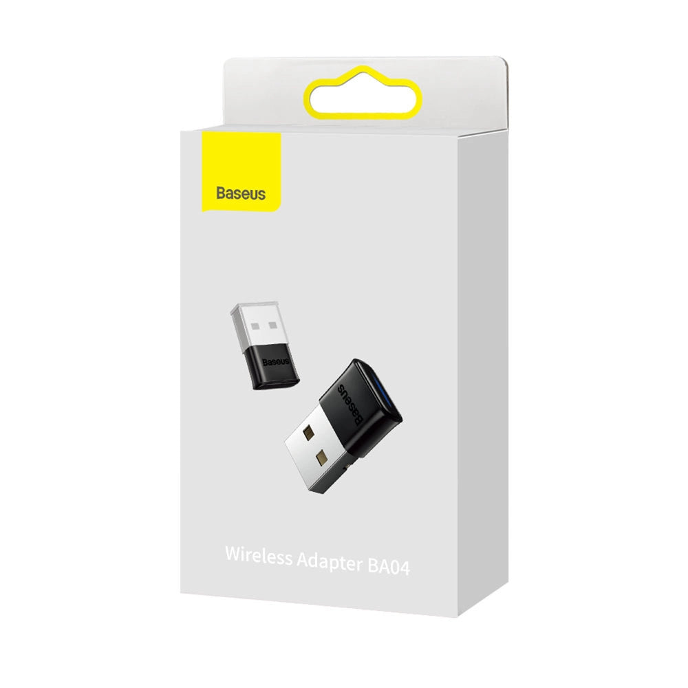 Baseus BA04 mini adapter Bluetooth 5.0 do komputera czarny (ZJBA000001)