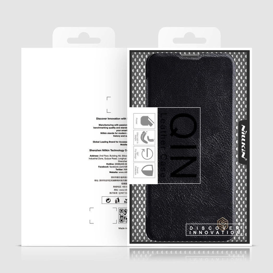 Etui Nillkin Qin Case do Xiaomi Redmi Note 11 Pro+ (China) - czarne – zdjęcie 5