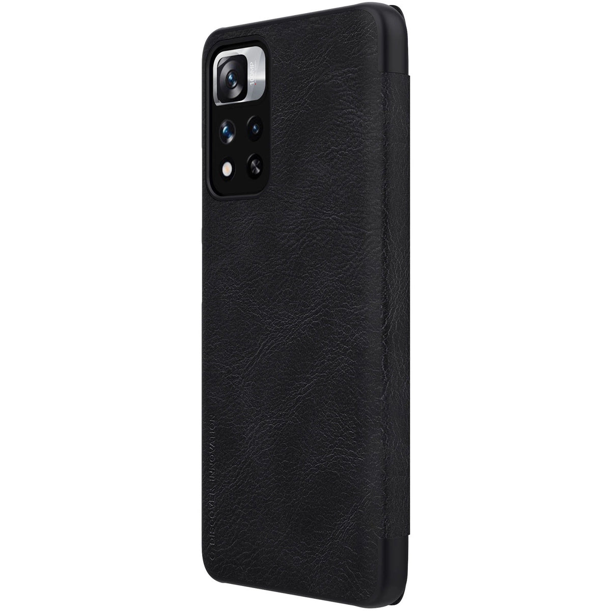 Etui Nillkin Qin Case do Xiaomi Redmi Note 11 Pro+ (China) - czarne – zdjęcie 4