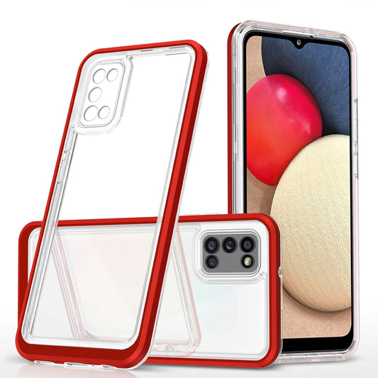 Clear 3in1 etui do Samsung Galaxy A03s (166) żelowy pokrowiec z ramką
