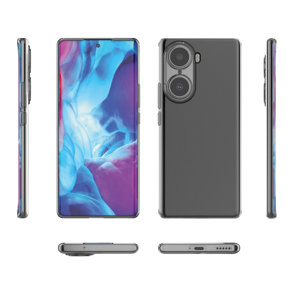 Żelowy pokrowiec etui Ultra Clear 0.5mm Honor 60 przezroczysty – zdjęcie 2