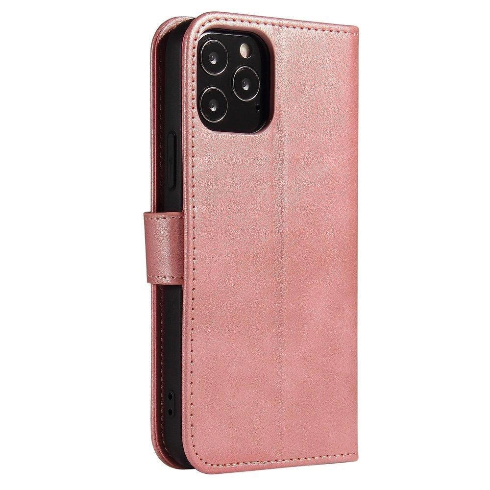 Etui Magnet Case z klapką do Xiaomi Redmi Note 11 Pro+ 5G (China) - różowe – zdjęcie 3