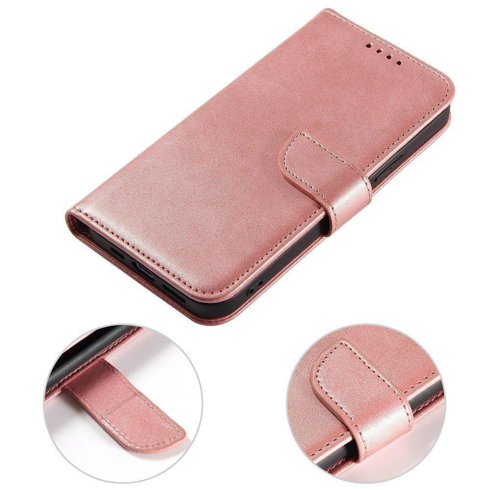 Etui Magnet Case z klapką do Xiaomi Redmi Note 11 Pro+ 5G (China) - różowe – zdjęcie 8