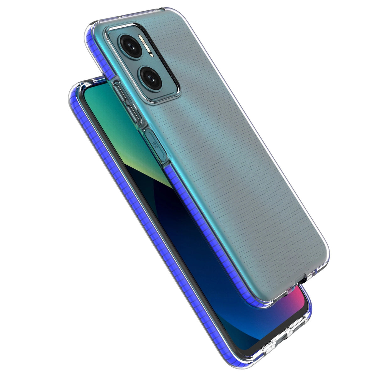Spring Case pokrowiec żelowe etui z do Xiaomi Redmi 10 ciemnoniebieski – zdjęcie 4