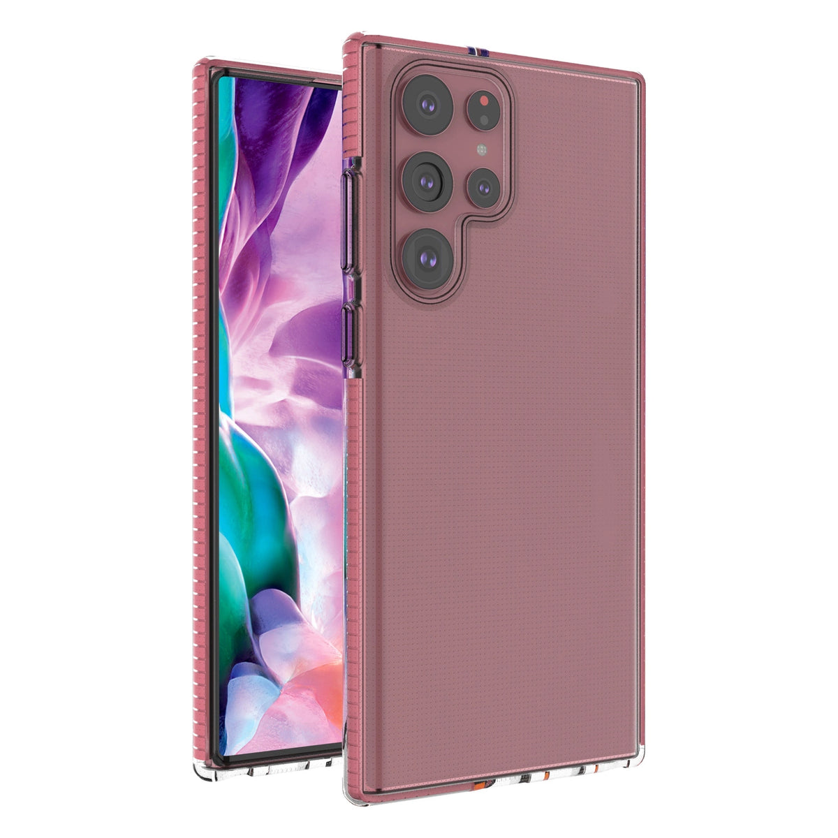 Spring Case pokrowiec żelowe etui do Samsung Galaxy S22 Ultra jasnoróżowy
