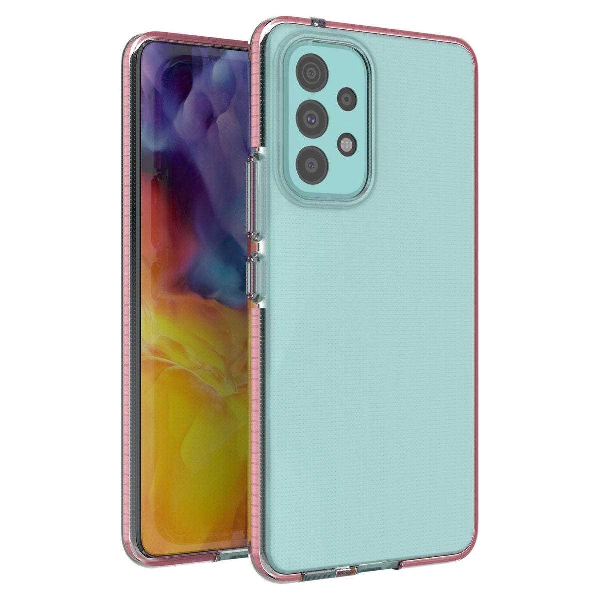 Spring Case pokrowiec żelowe etui z do Samsung Galaxy A73 jasnoróżowy