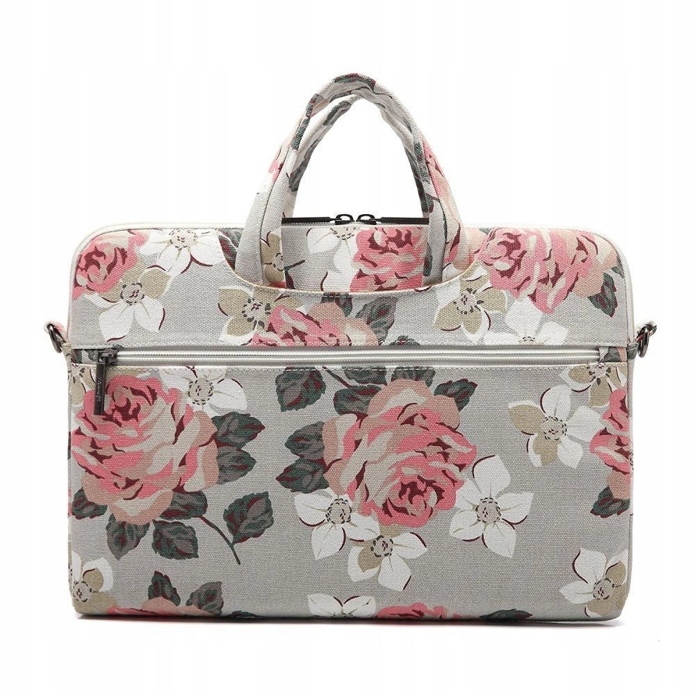 Torba Canvaslife Briefcase na laptopa 15-16'' - granatowo-biała – zdjęcie 2