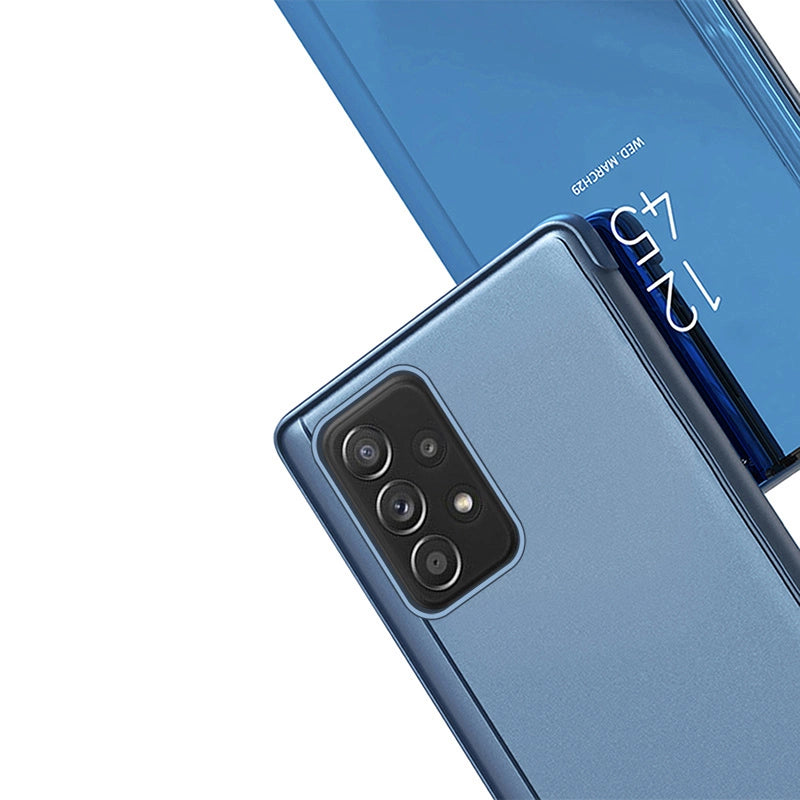 Clear View Case futerał etui z klapką Samsung Galaxy A73 czarny – zdjęcie 6