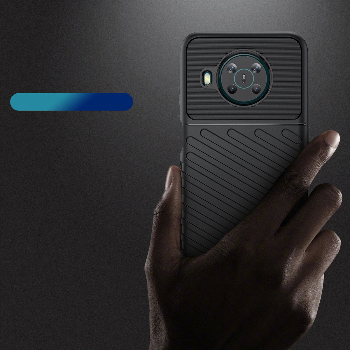 Thunder Case elastyczne pancerne etui pokrowiec Nokia X100 czarny – zdjęcie 3
