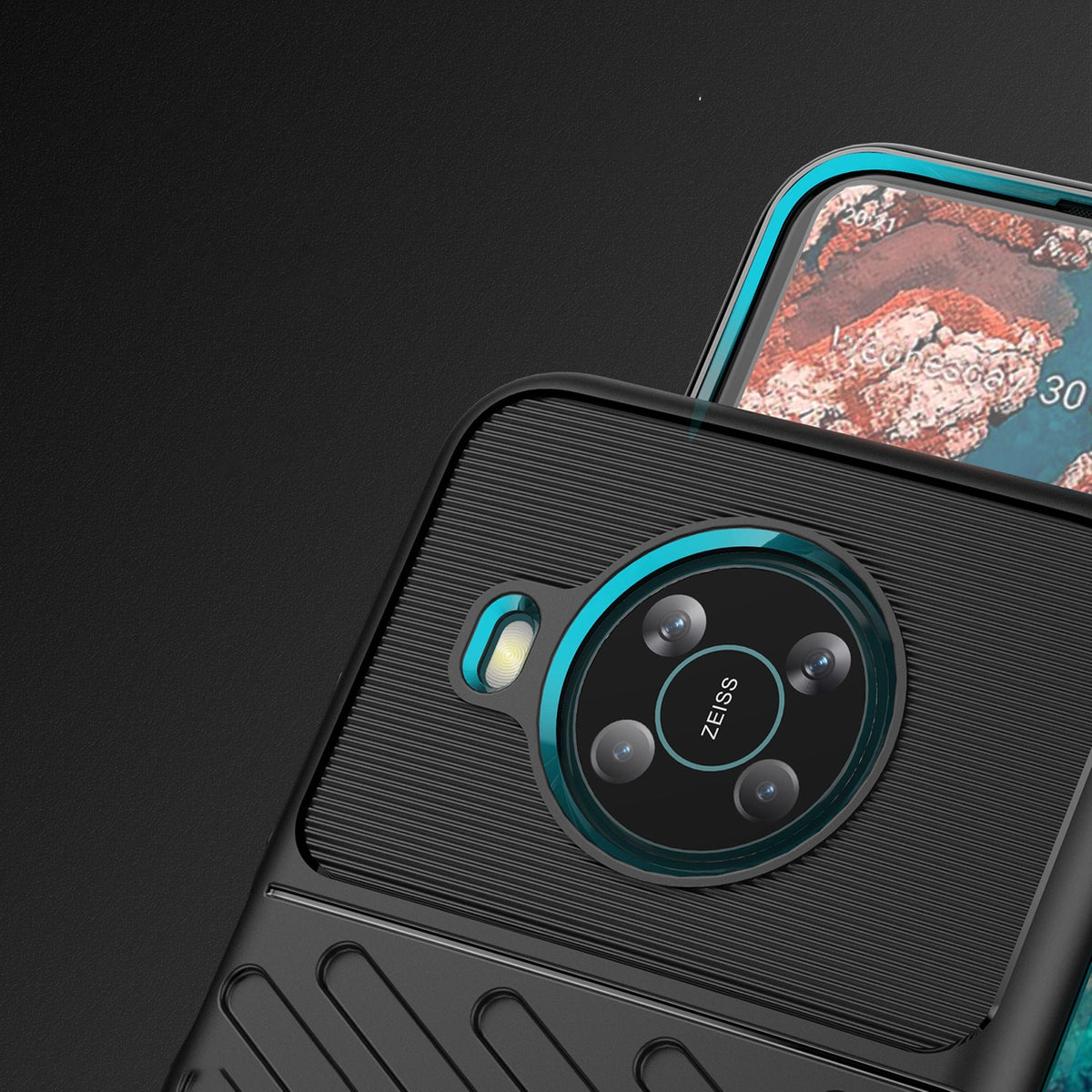 Thunder Case elastyczne pancerne etui pokrowiec Nokia X100 czarny – zdjęcie 4