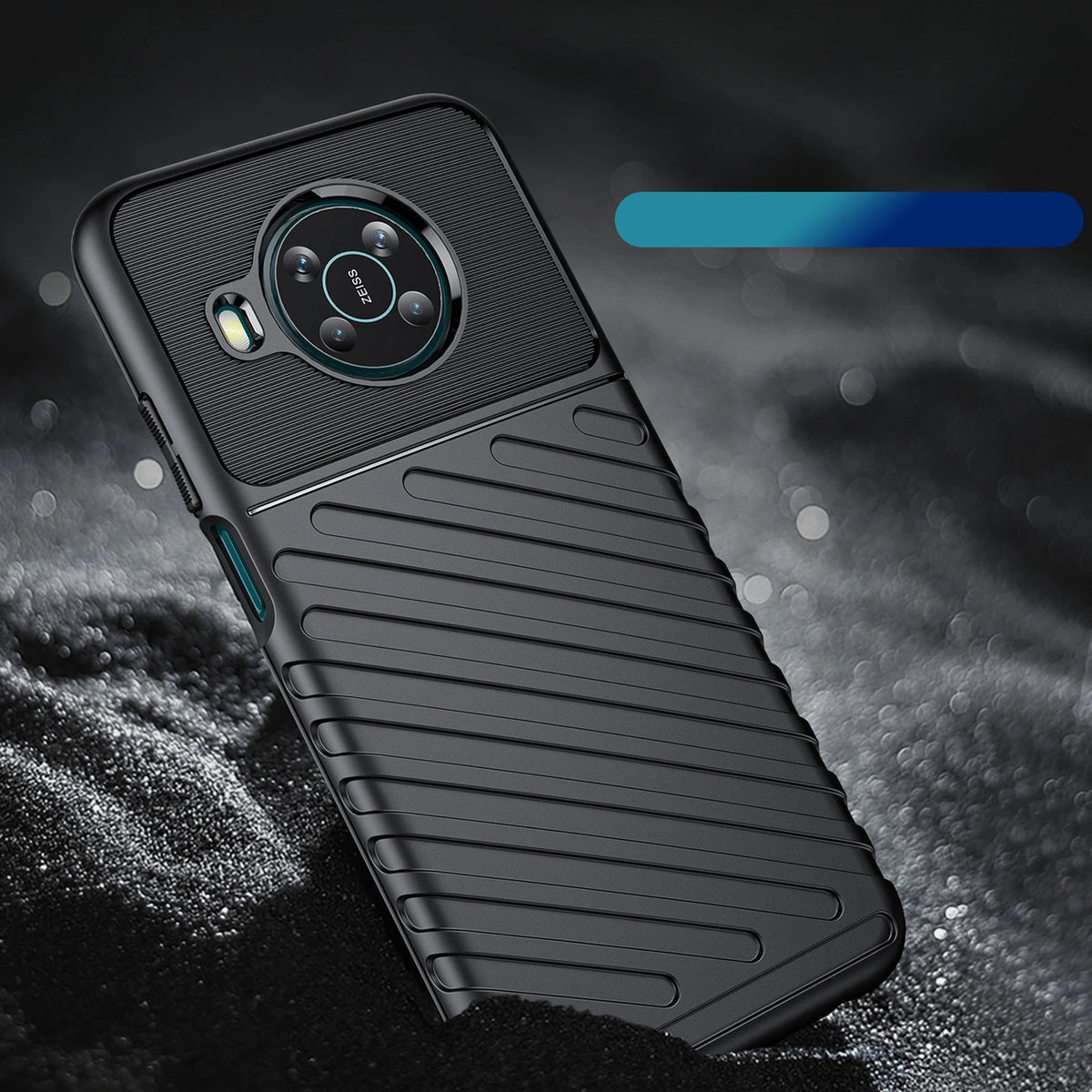 Thunder Case elastyczne pancerne etui pokrowiec Nokia X100 czarny – zdjęcie 5