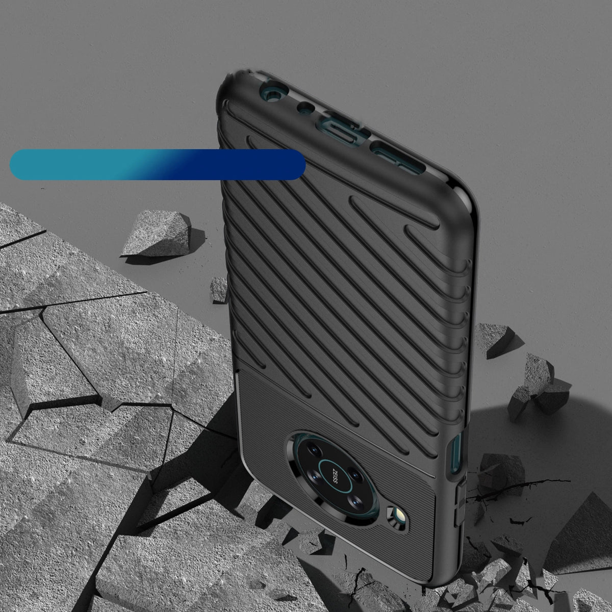 Thunder Case elastyczne pancerne etui pokrowiec Nokia X100 czarny – zdjęcie 6