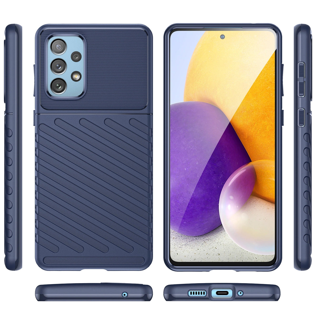 Thunder Case elastyczne pancerne etui pokrowiec Samsung Galaxy A73 – zdjęcie 8