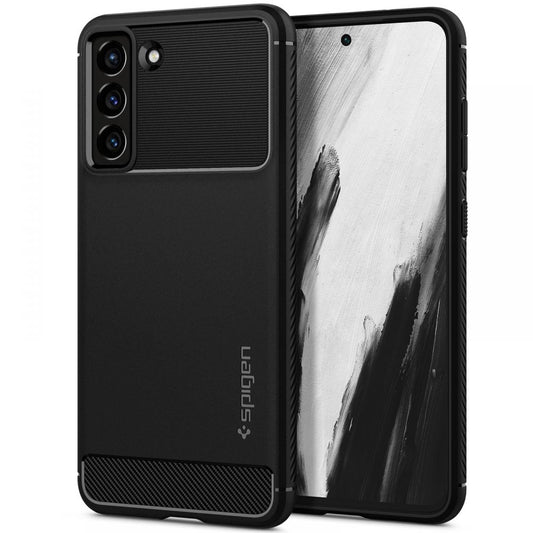 Etui Spigen Rugged Armor na Samsung Galaxy S21 FE - czarny mat