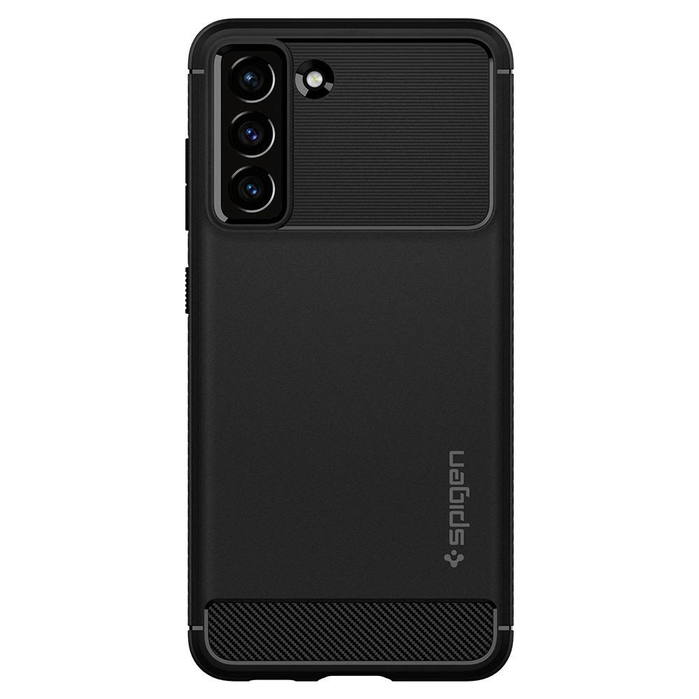 Etui Spigen Rugged Armor na Samsung Galaxy S21 FE - czarny mat – zdjęcie 2