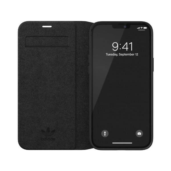 Etui Adidas OR Booklet Case BASIC na iPhone 12 Pro Max - czarno-białe – zdjęcie 4