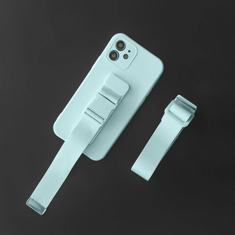 Rope Case silikonowe etui ze smyczą do Samsung Galaxy A53 5G granatowy – zdjęcie 10