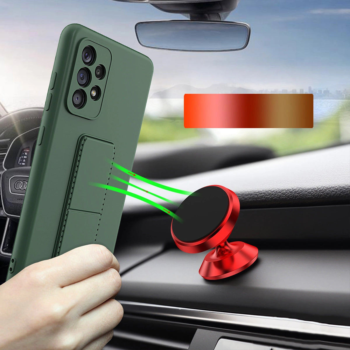 Wozinsky Kickstand Case silikonowe etui z podstawką etui Xiaomi Redmi Note – zdjęcie 7