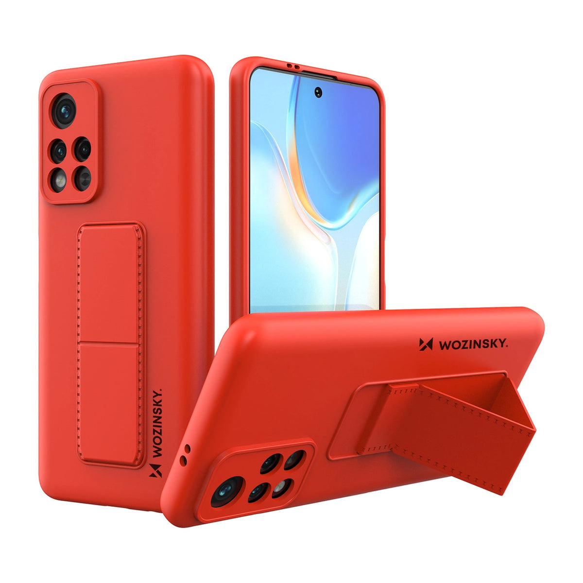 Wozinsky Kickstand Case silikonowe etui z podstawką etui Xiaomi Poco M4