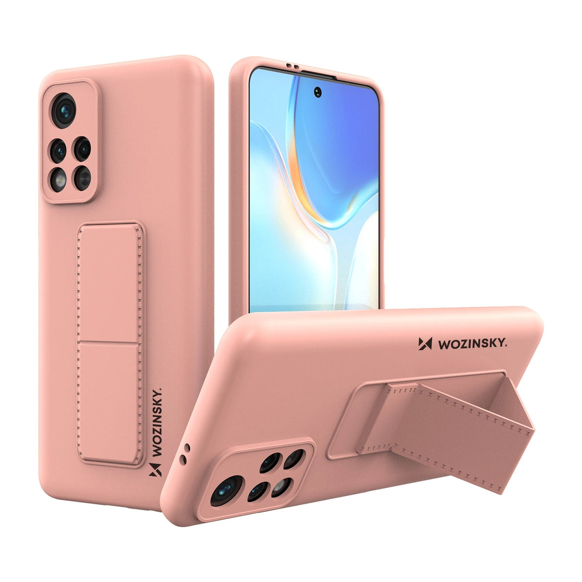 Wozinsky Kickstand Case silikonowe etui z podstawką etui Xiaomi Poco M4
