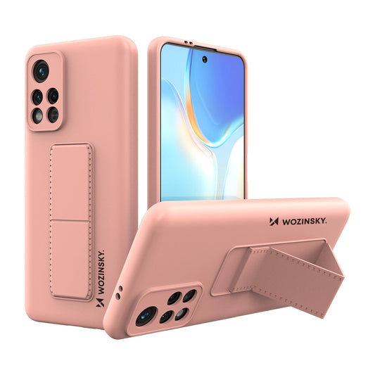 Wozinsky Kickstand Case silikonowe etui z podstawką etui Xiaomi Poco M4