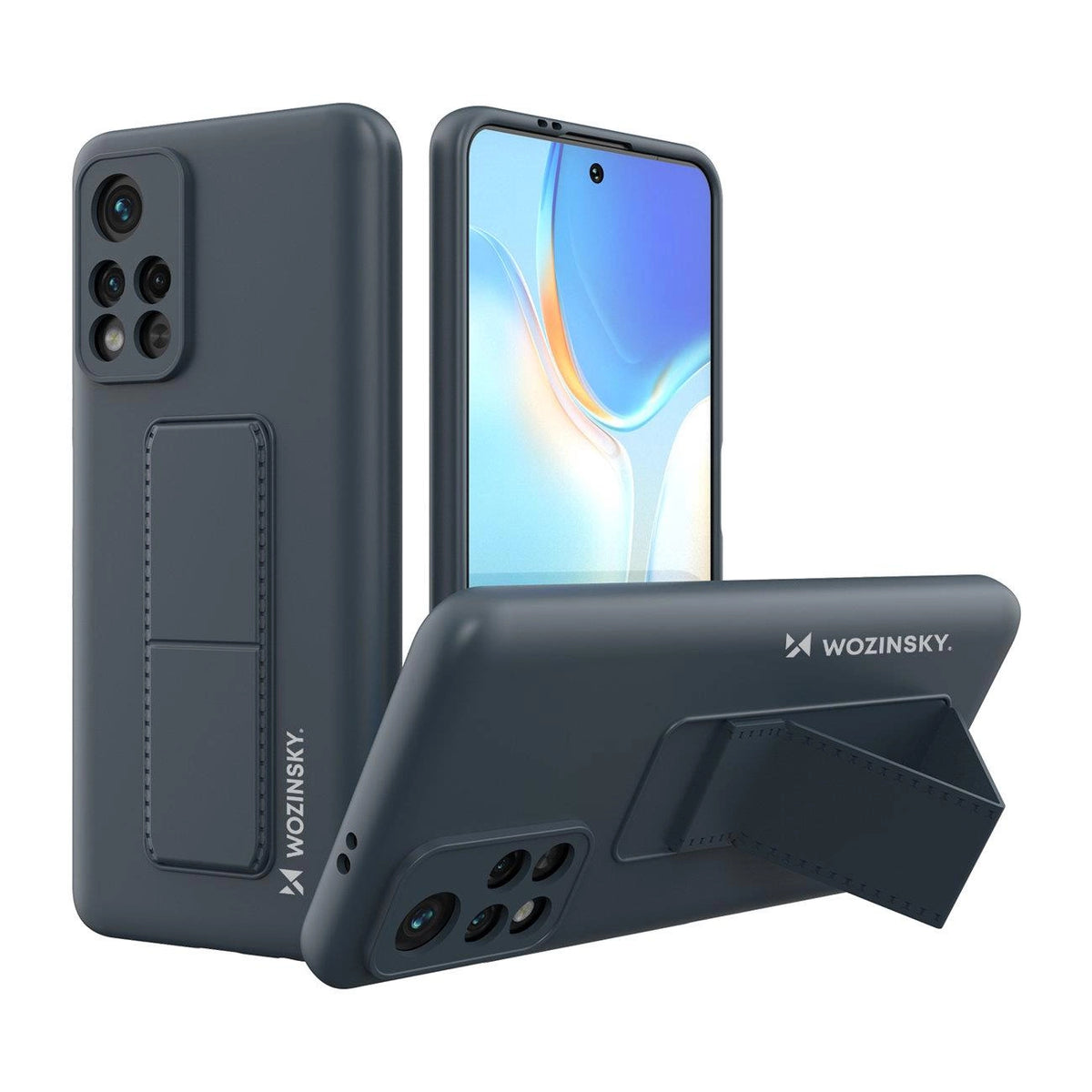 Wozinsky Kickstand Case silikonowe etui z podstawką etui Xiaomi Redmi 10