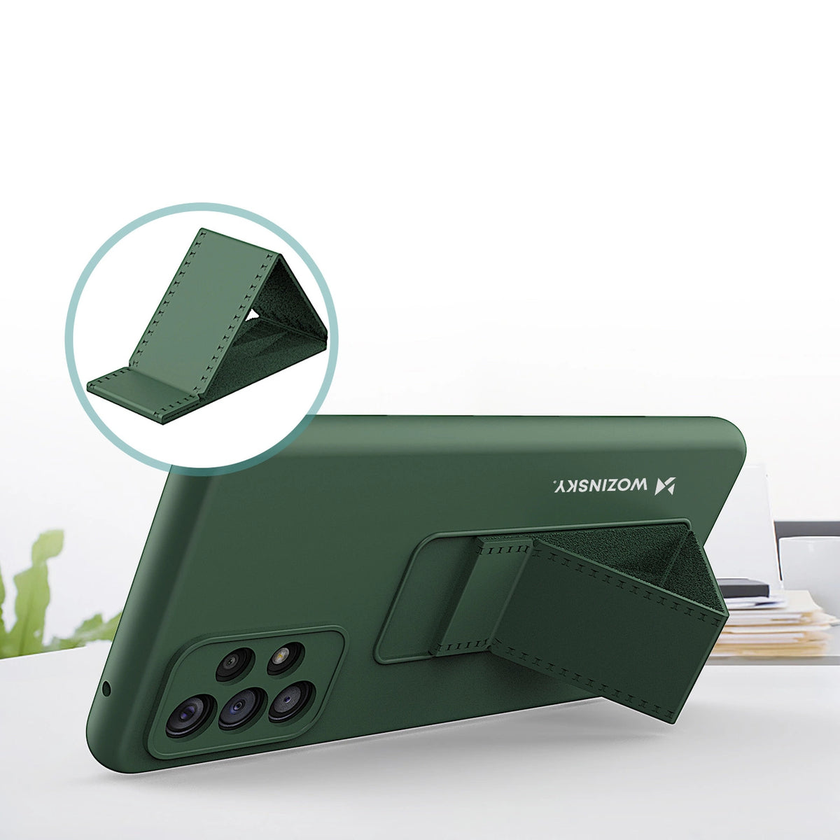 Wozinsky Kickstand Case silikonowe etui z podstawką etui Samsung Galaxy – zdjęcie 5