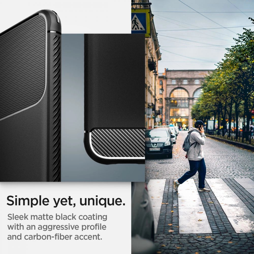Etui Spigen Rugged Armor na Samsung Galaxy S22 - czarny mat – zdjęcie 9