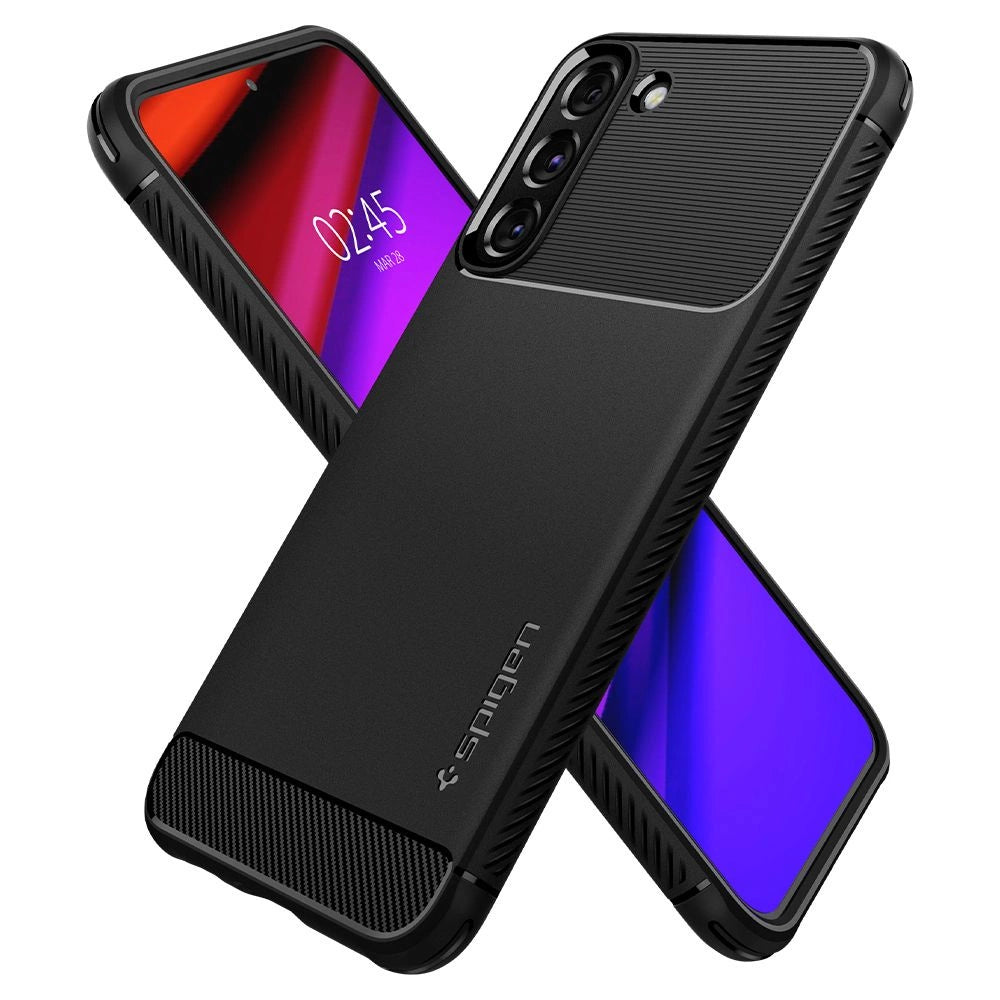 Etui Spigen Rugged Armor na Samsung Galaxy S22 - czarny mat – zdjęcie 12