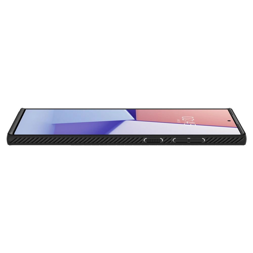 Etui Spigen Liquid Air na Samsung Galaxy S22 Ultra - czarny mat – zdjęcie 4