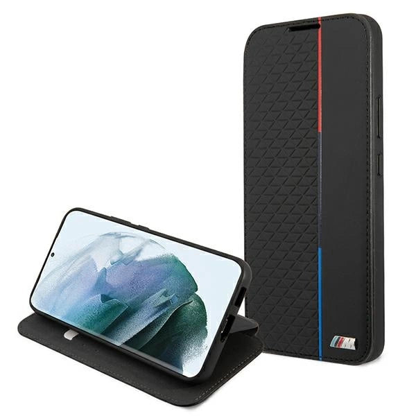 Etui BMW M Collection Triangles na Samsung Galaxy S22+ - czarne – zdjęcie 5