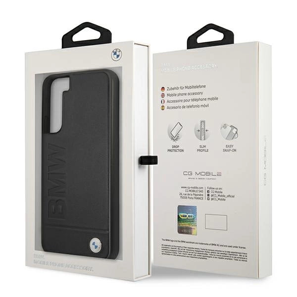 Etui BMW Signature Logo Imprint na Samsung Galaxy S22+ - czarne – zdjęcie 8