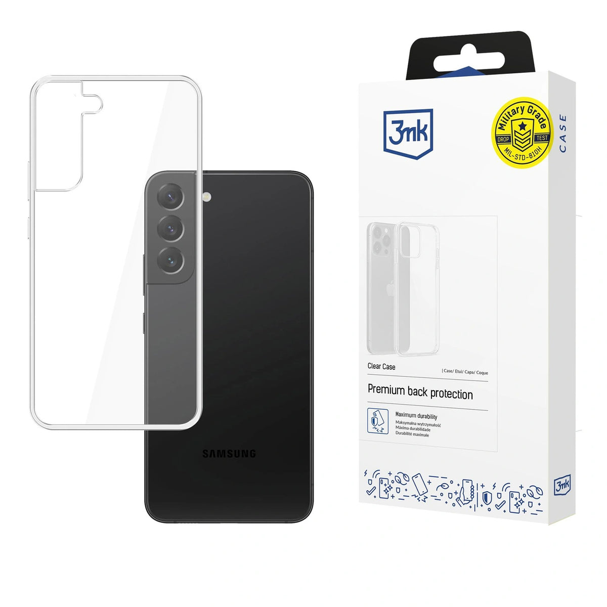 Etui 3mk Clear Case na Samsung Galaxy S22+ 5G - przezroczyste