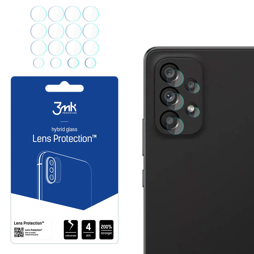 Szkło hybrydowe 3mk Lens Protection do obiektywu na Samsung Galaxy A53 5G