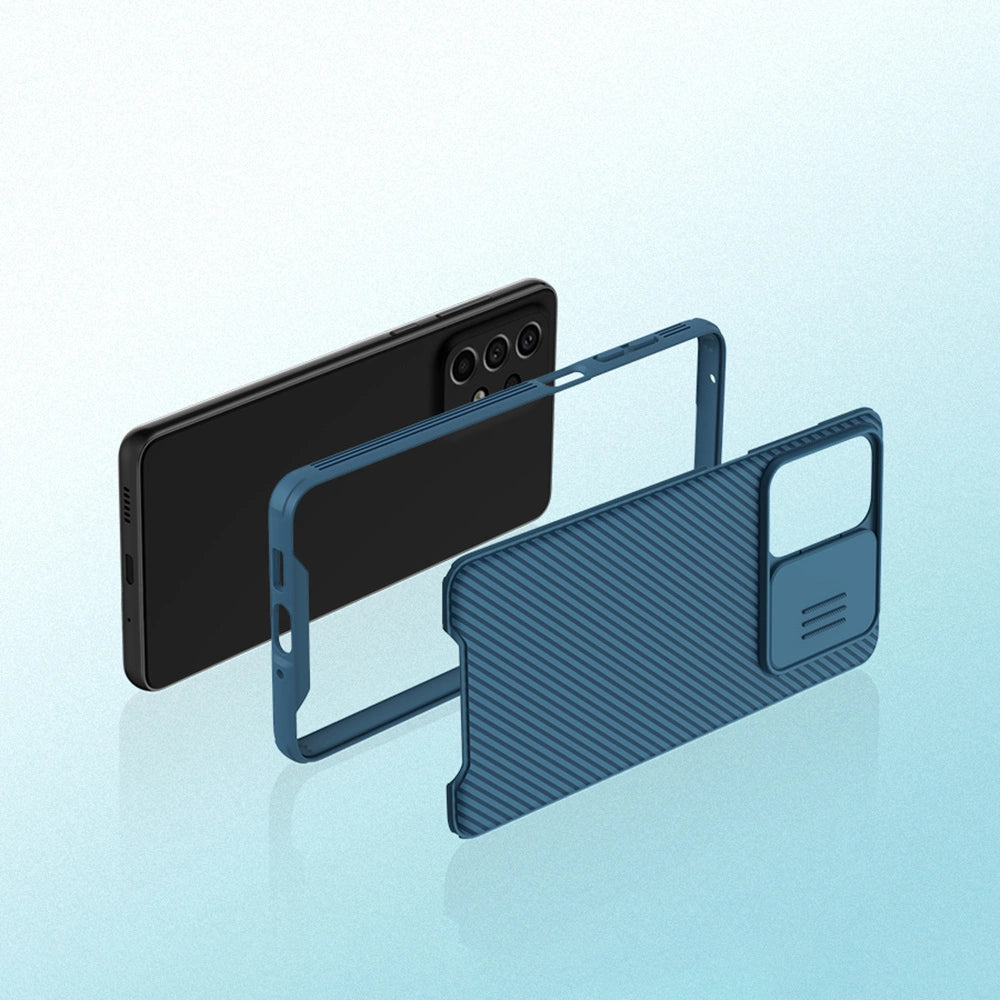 Nillkin CamShield Pro Case na aparat kamerę Samsung Galaxy A73 niebieski – zdjęcie 12
