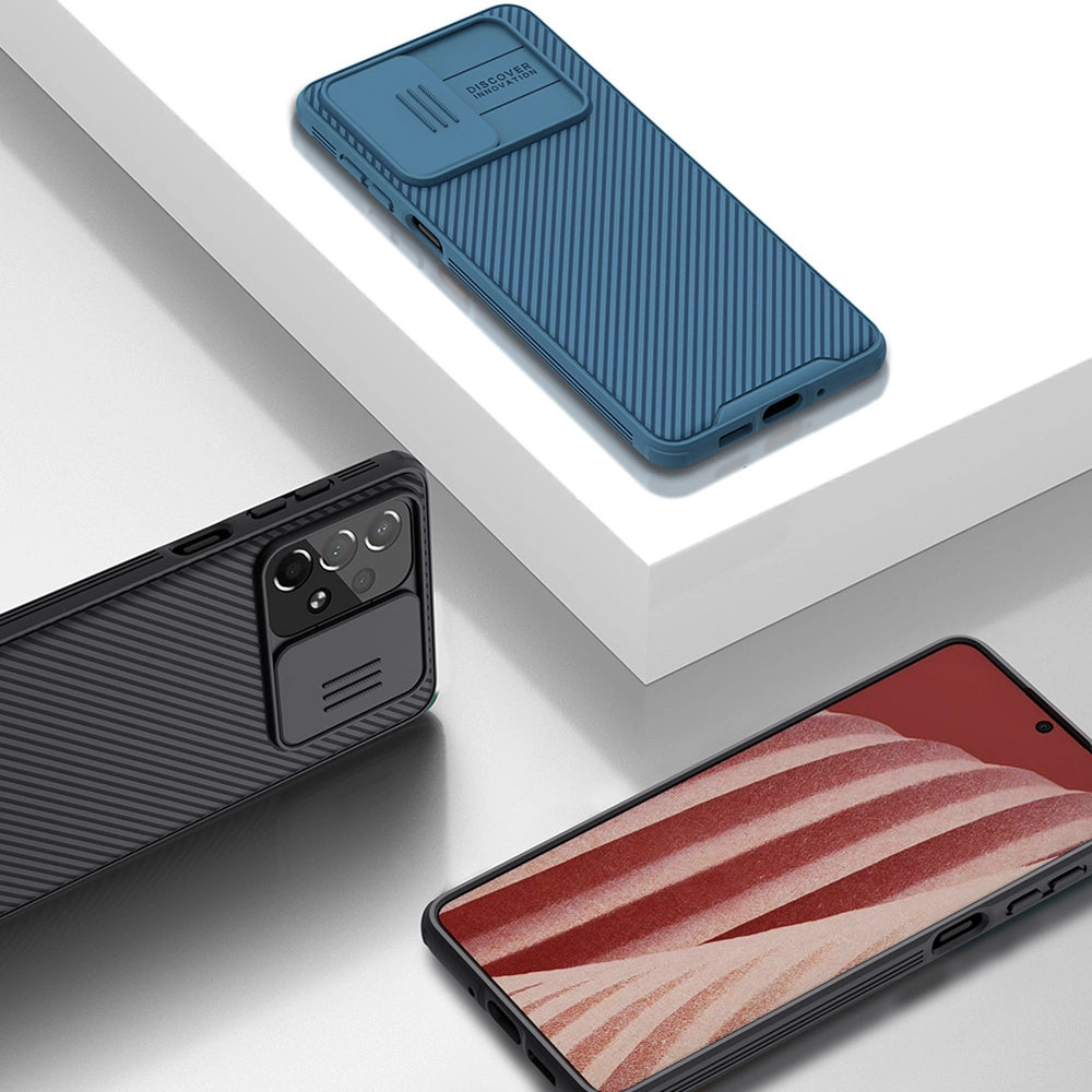 Nillkin CamShield Pro Case na aparat kamerę Samsung Galaxy A73 niebieski – zdjęcie 7