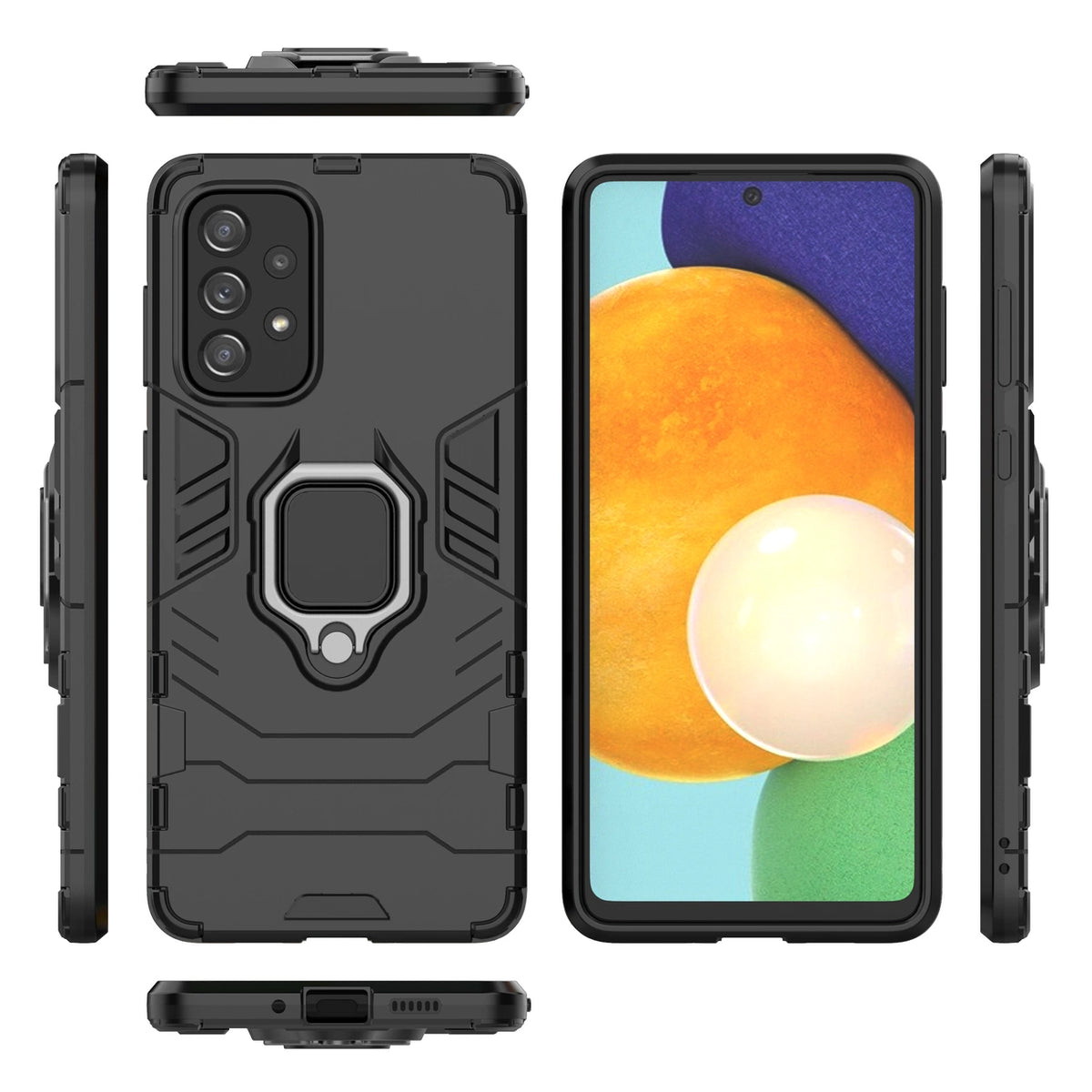 Ring Armor pancerne hybrydowe etui pokrowiec + magnetyczny uchwyt Samsung – zdjęcie 5
