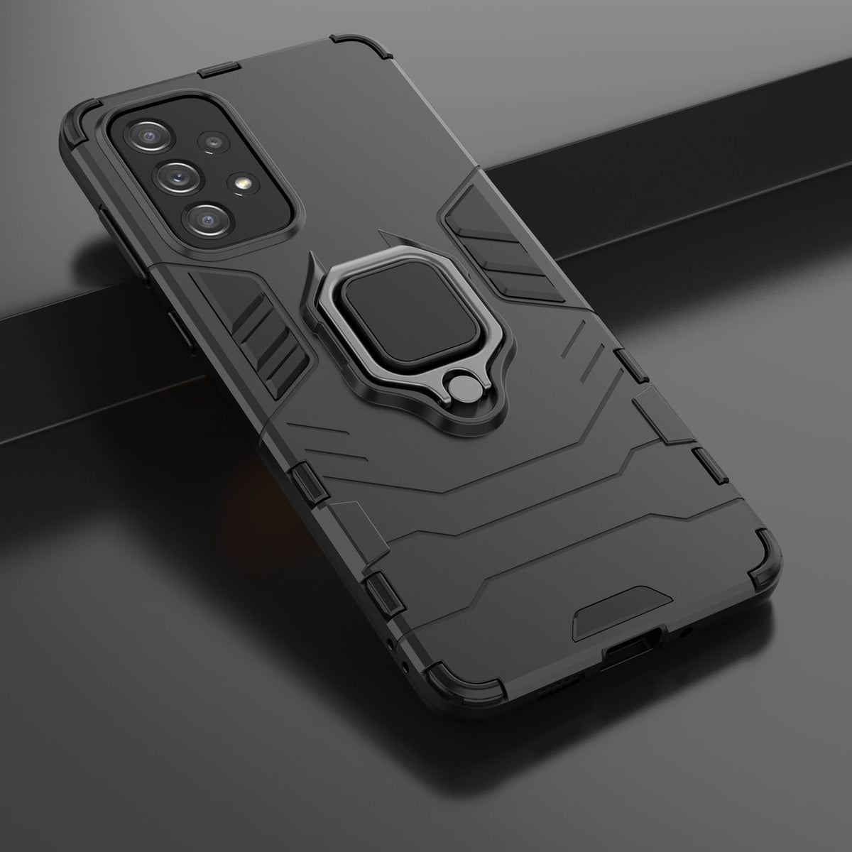 Ring Armor pancerne hybrydowe etui pokrowiec + magnetyczny uchwyt Samsung – zdjęcie 7